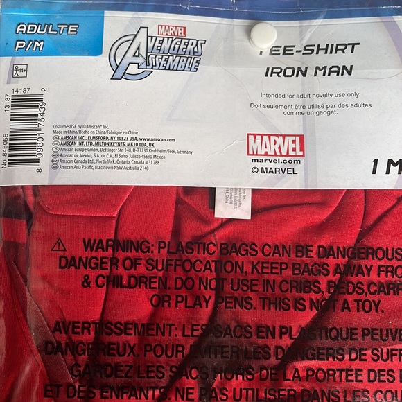Avengers: Iron Man Adult T-Shirt! New! - Picture 7 of 7